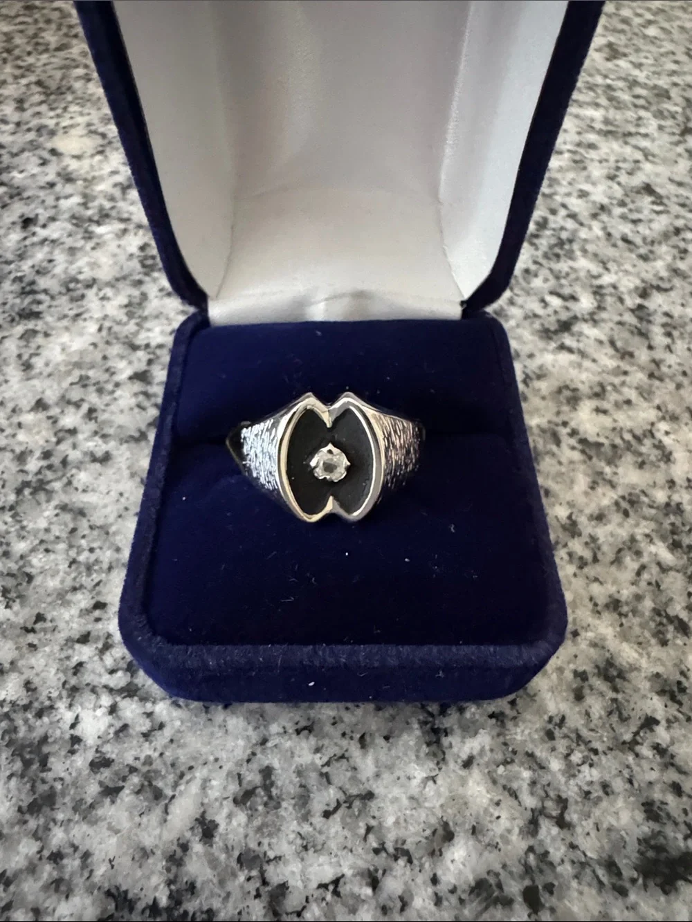 18K White Gold Heavy Electroplated Men’s Ring - Size 10 & 11 - NWT